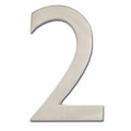Architectural Mailboxes Brass 4 inch Floating House Number Satin Nickel 2 3582SN-2